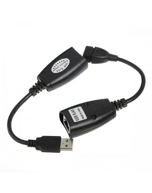 USB Extension Ethernet RJ45 Adapter Up to 150ft Length